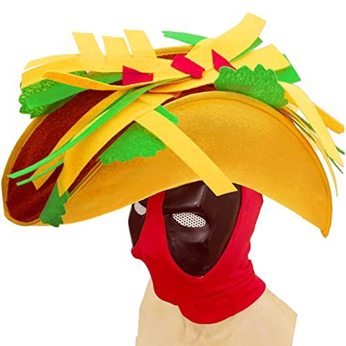 Uderwarb Taco Hat - Nacho Hat for Cinco de Mayo Taco Tuesday Halloween Costume
