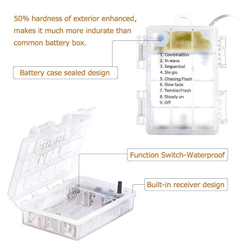 Battery Operated Curtain String Lights, 6.6×6.6Ft 200 Led Curtain Icicle Wall Lights With Remote 8 Modes Timer Waterproof Fairy Lights For Outdoor Indoor Wedding Backdrops Bedroom Decor (Warm White) #TOP5