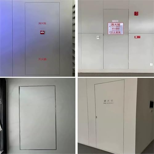 Panel de acceso universal de mármol, escotilla de inspección de aluminio para techos de yeso, puerta de acceso decorativa de madera empotrada, ideal para acceso a hidrantes de incendios