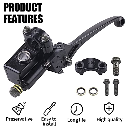 Mwmnun Right Brake Master Cylinder Brake Lever For Taotao Sunl 50Cc 110Cc 125Cc Polaris Outlaw 525 Roketa Taotao Kazuma Eton Baja Honda 250R Atv Atc 4 Wheeler Dirt Bike Parts #TOP3