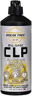 BREAK FREE CLP Cleaner Lubricant and Preservative All in One Gun Cleaner, Squeeze Bottle, Synthetic Oil, 4 ounce