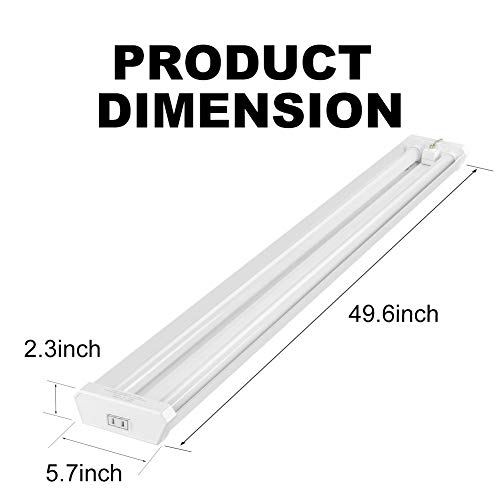 Bbounder 10 Pack 4ft Led Shop Light, Led Utility Shop Light, 48 Inch Linkable Integrated Fixture for Garage, 42W(Equivalent 270W), 5000K, Surface + Suspension Mount, ETL Certified. - Thumbnail 5