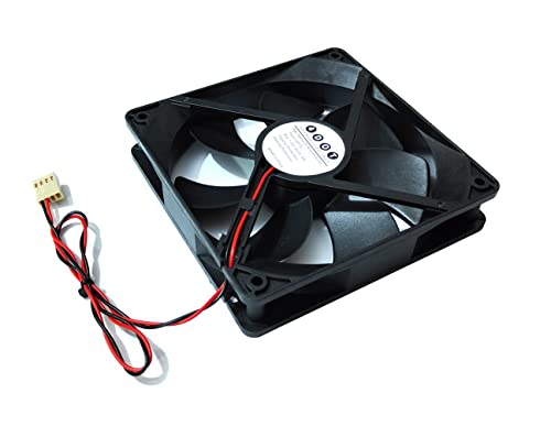 Image of 4 DOT FOURDOT COOLINGS DC Computer Cabinet Silent Cooling Fan 12V 120mm 12cm 5inch with Motherboard Connector - 2000RPM
