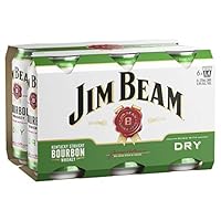 Jim Beam White & Dry Cans 6pk 375ml (Pack Of 6)