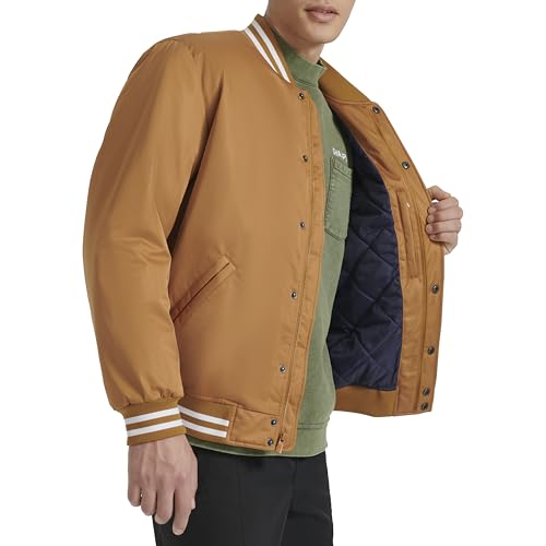 Image of Champion Men's Logo Striped-trim Varsity Jacket