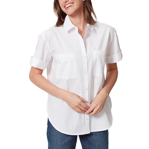 Chemise boutonnée à manches courtes Gloria Vanderbilt Amanda pour femme avec poches