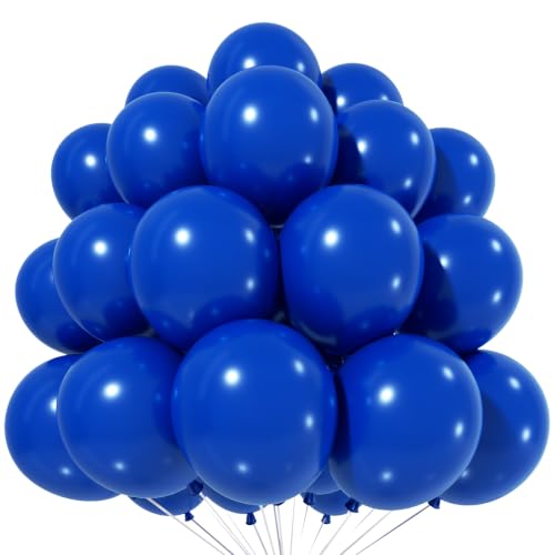 Image of Royal Blue Balloons, 12 Inch Dark Blue Latex Party Balloon
