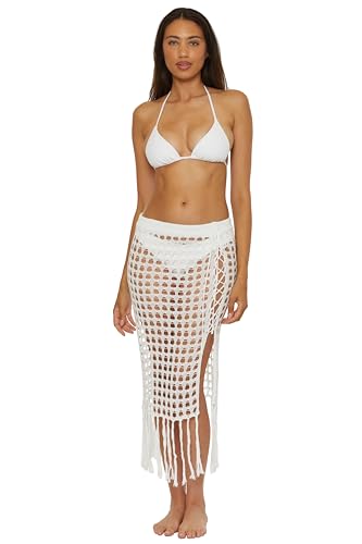 BECCA Women's Venica Crochet Skirt, Casual, Beach Cover Ups