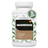 Bandini® Magnesium 400 Kapseln (+1 Jahresvorrat) - 664mg pro Kapsel, davon 400mg elementares...