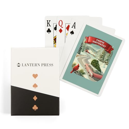 Lantern Press Pacific Northwest, Tradición Navideña, Baraja Póker