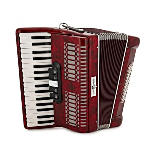 5 interruttori del tono Fisarmonica Deluxe da 48 Bassi di Gear4music