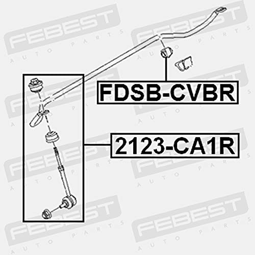 TULEJA TYLNEGO STABILIZATORA D15. Febest: FDSB-CBVR
