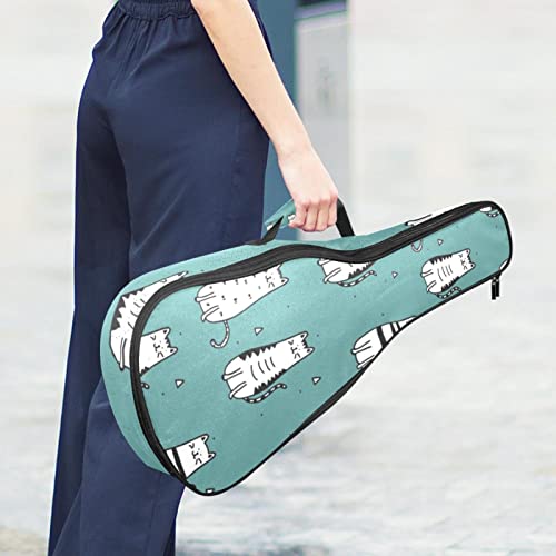 Housse de ukulélé soprano avec motif de chat amusant pour ukulélé ténor – Housse pour ukulélé adulte avec sangles… - Les Beatles, Paul McCartney, John Lennon, RIngo Starr, George Harrison Housse de ukulélé soprano avec motif de chat amusant pour ukulélé ténor - Housse pour ukulélé adulte avec sangles… – Image 7