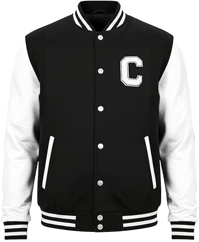 Image of Decrum Letterman Jacket Men - Casual High School Baseball Varsity Style Mens Bomber Jackets