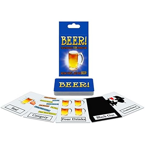 present gift - Beer Cards Drinking Game - Fun party idea - Ideal for Men Women Boys Girls Adults - A Present for a stag or hen party night out Cover