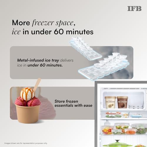 Image of IFB 197L 5 Star Advanced Inverter Direct-Cool Single Door Refrigerator with 30 Hrs Cooling Retention, XL Bottle Bin, Big Vegetable Box & 4 Year Super Warranty (2026, IFBDC-223EYBSE, Brush Grey)