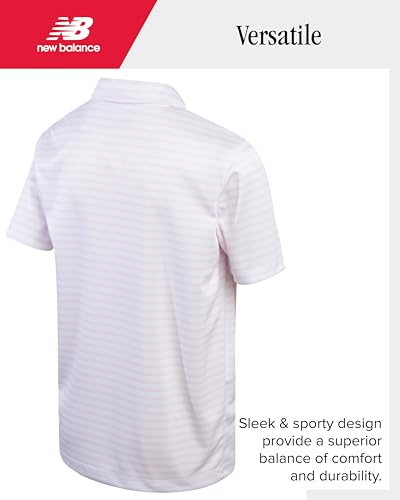 Image of New Balance Boys Short Set - 2 Piece Short Sleeve Collared Golf Boys Polo Shirt & Athletic Shorts for Outdoor Activities