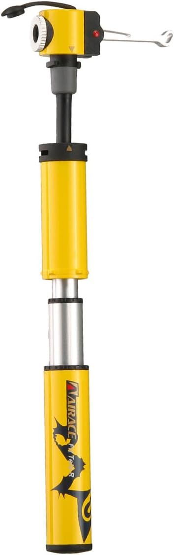 FIT Telescopic R Mini Road Bicycle Pump 100psi 100g Yellow