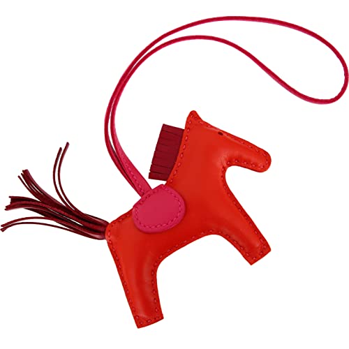 [エルメス] ロデオ PM バッグ チャーム レッド ピンク 紫 レザー チャーム 馬 アクセサリー [並行輸入品]のサムネイル