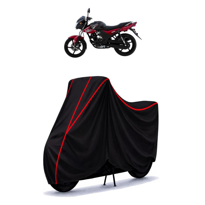 Image of SZ-RR 150 Water Resistant Bike Cover for All Motorcycles & Rain | Heavy Duty Taffeta Fabric | UV Protection, Dustproof, Scratchproof | All Weather Two Wheeler Body Cover with Elastic Bottom