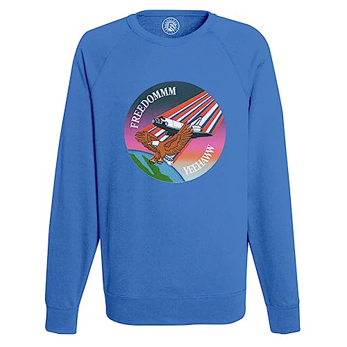 Sweatshirt Homme Freedom Yeehaw Parodie NASA Texas Vintage