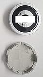 COMPRIMOZZO MISURA 60/55 mm. AUTOFORNITURE ITALIA Coppa COPPETTA COPRIMOZZO BORCHIA Grigio Nero per Cerchi Compatibile con Smart