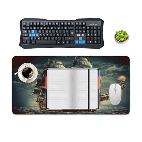 Mouse Pad Grande de Goma Antideslizante Estilo Nautical Vintage miniatura 4