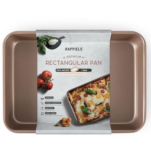 Best 9 X 13 Non Stick Baking Pan 10 HAPPIELS Nonstick Non Toxic 9x13 in Baking Pan for