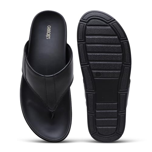 Image of GIBBON'S Series Men's Leather Sandals|Ethnic, Formal, Office Slipper for Man