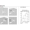 Berta (2 Pieces) Full Overlay Soft Close, 6-Ways 3-Cam Adjustment, Restricted Angle to 90 Degree, Concealed Frameless Kitchen Cabinet Door Hinges with Installation Screws (Frameless, 2)