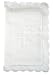 Stephan Baby Keepsake Bible with Embroidered Cover and Scalloped Edge, White
