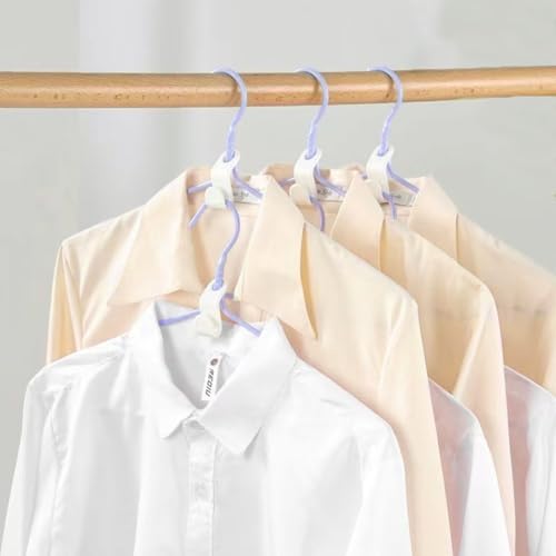 30 Stück Kleiderbügel Platzsparend,Kleiderbügel Haken Platzsparende Verbindungshaken Mehrfach aus Kunststoff für Kleiderschrank Organizer (Weiß)