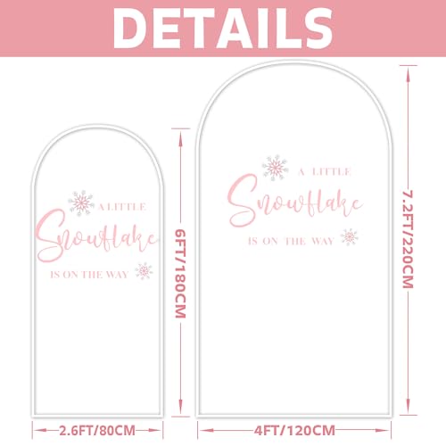Vinilo decorativo A Little Snowflake rosa 30x90 cm miniatura 7