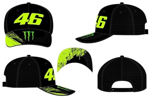 VR46 MONSTE Dual Line,Cap,Uomo,Black,