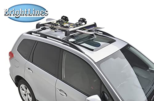 BRIGHTLINES Aero Roof Rack Cross Bars Luggage Rack Replacement for 2019 2020 2021 2022 2023 2024 Subaru Forester (NOT Fit Wilderness)