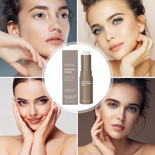 Minimizador De Poros Matificante: Barra Correctora, Prebase Facial Reductora De Brillo, Base De Textura | Solución De Maquillaje Diario Para Mujeres, Adolescentes, Reuniones - imagen 4