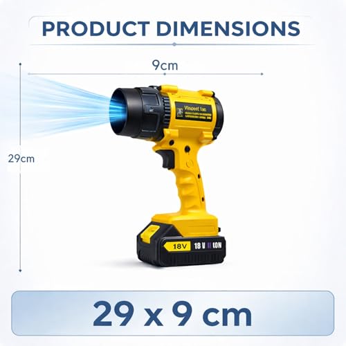Image of YOURKARTS.COM Mini Blower Turbo Fan 18V 110000RPM Powerful Air Duster | Portable Rechargeable Jet Fan Multi-Functional Cleaning Tool for Car, Computer, Electronics & Home (air Blower f018)