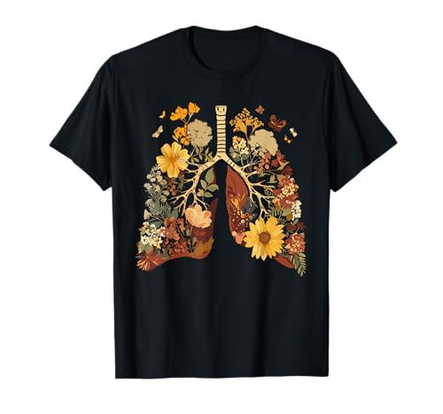 Lungs Made of Flowers - Blossoming Respiratory Beauty T-Shirt