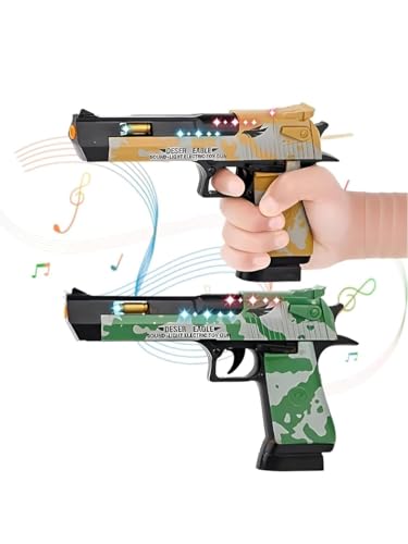 Image of Musical Army Style Toy Gun for Kids with Projection Light, Telescopic Moving Barrel, Battery Operated Pistol with Sound & Flashing Lights, Role Play Toy for Boys & Girls (Color May Vary)