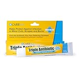 CareAll Triple Antibiotic Ointment + Pain Relief 1.0 oz, Dual Action First Aid for Minor Scrapes, Cuts, and Burns to Help Prevent Infection While Providing Maximum Strength Pain Relief. (Pack of 1)