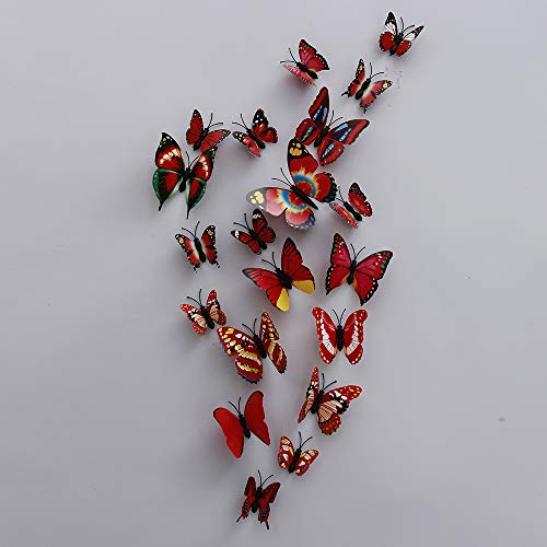 Image of Rangoli Butterfly Wall Stick or Magnet for Home, Office, Kids Room Decor Self Adhesive Removable PVC. Design-9