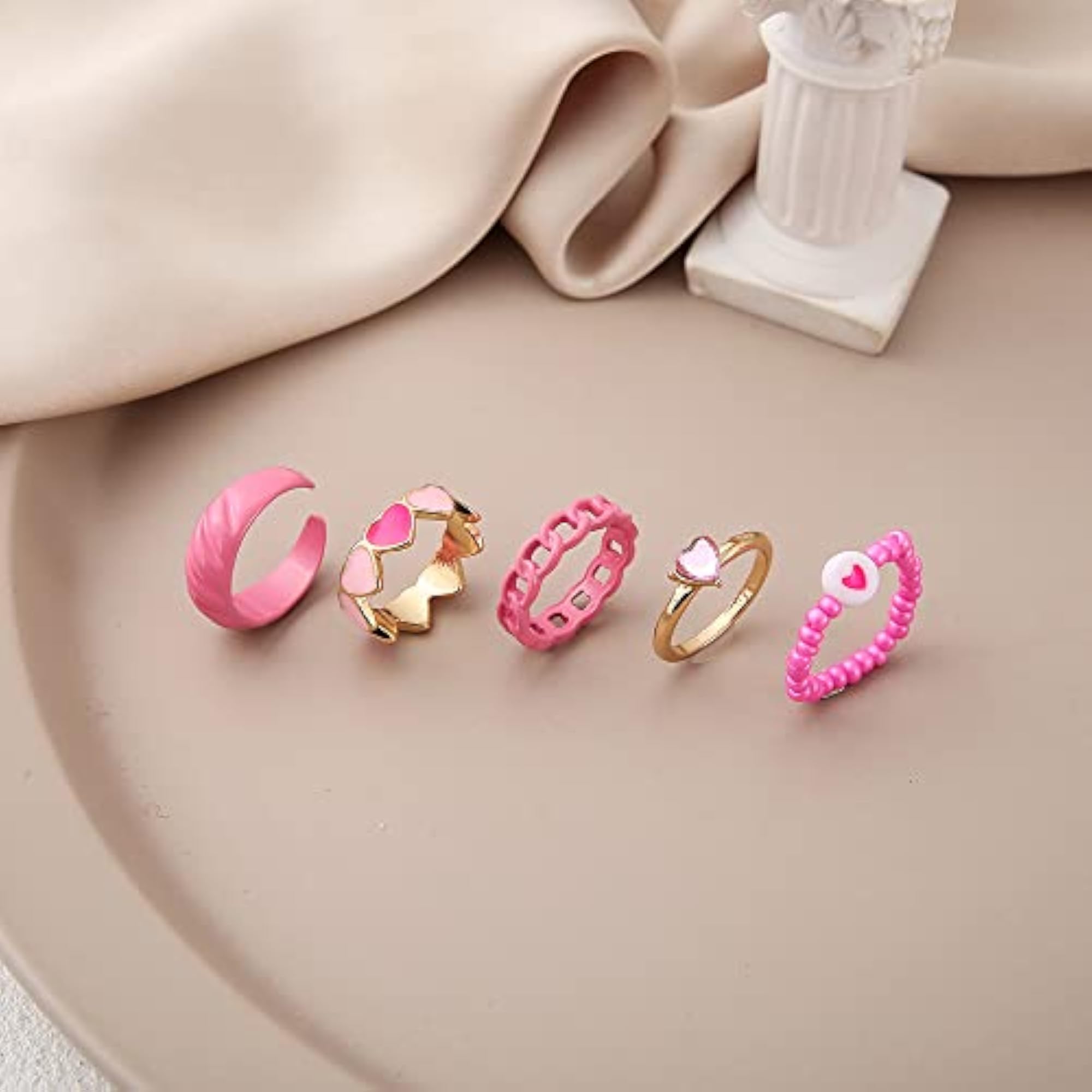 Stylish Y2k Metal Midi Finger Ring Set