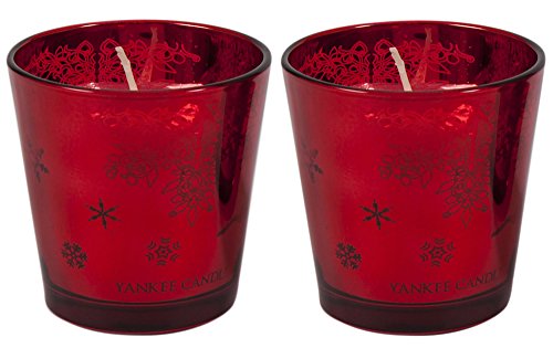 Yankee Candle, set di Natale con due candele e due...