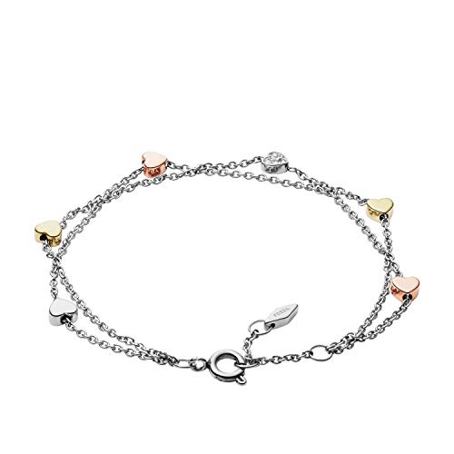 Fossil Women's Silver-Tone Bracelet, Color: Silver (Model: Jf02854998) #TOP1