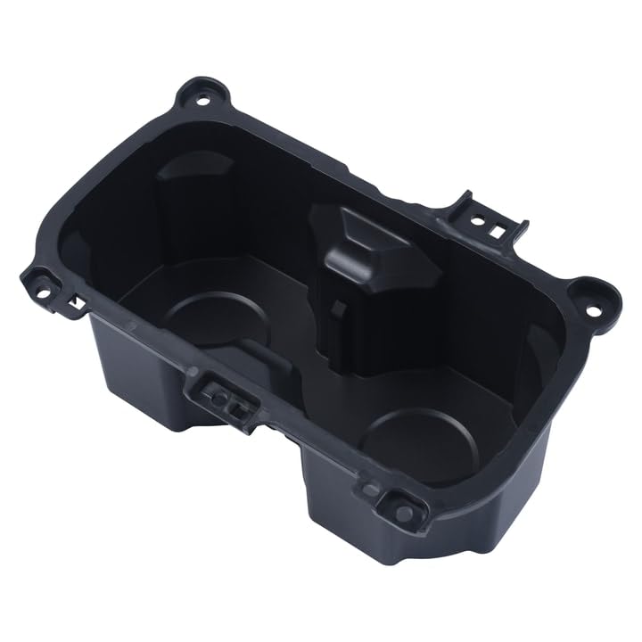 AJT DESIGN Oversized Cup Holder for Toyota Tacoma (2016-2023) | ABS Plastic Cup Holder Replacement for Tacoma - Black | Oversized Cup Holder for Vessel Diameter of 3.65” | Made in USA