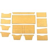 SHINEOFI 1 Set Leather Cutting Dies Wallet Production Template Wallet Patterns Template