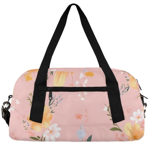 Plants Flowers Kids Duffle Bag Boys Girls Small Sport Dance Gym Bag for Overnight Travel Weekender Carry On
