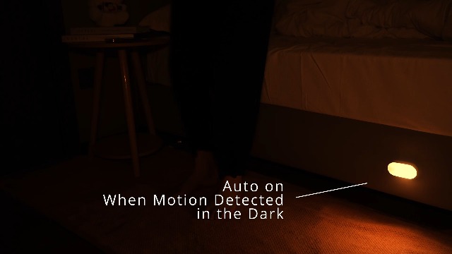 Image of Lyridz Rechargeable Night Light with Motion Sensor, Dimmable Amber Nightlights for Bathroom, Bedroom, Kids Room, Hallway, Stairs, Pet House, 2 Pack