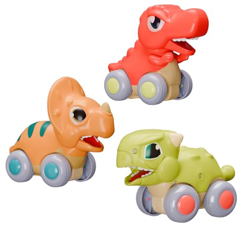 Lifelong Cuppy Pack of 3 Push and Go Toy | Friction-Powered Dinos...