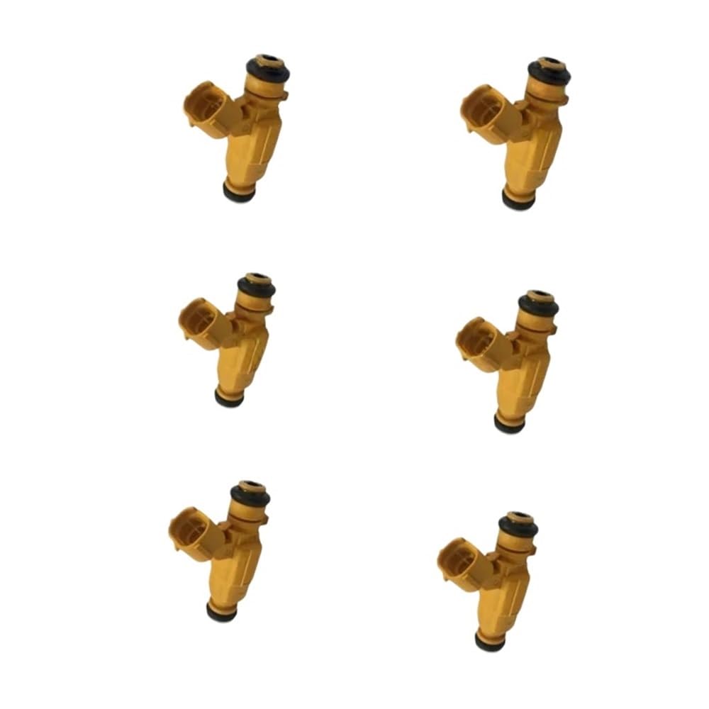 Fqqkma 6Pcs Fuel Injectors Petrol Fuel Injector 0K9bv13250 9260930010 For Sedona For Carnival 1999-2005 2.5 V6